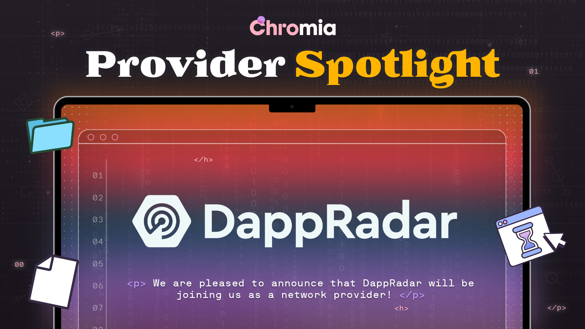 Chromia Provider Spotlight: DappRadar